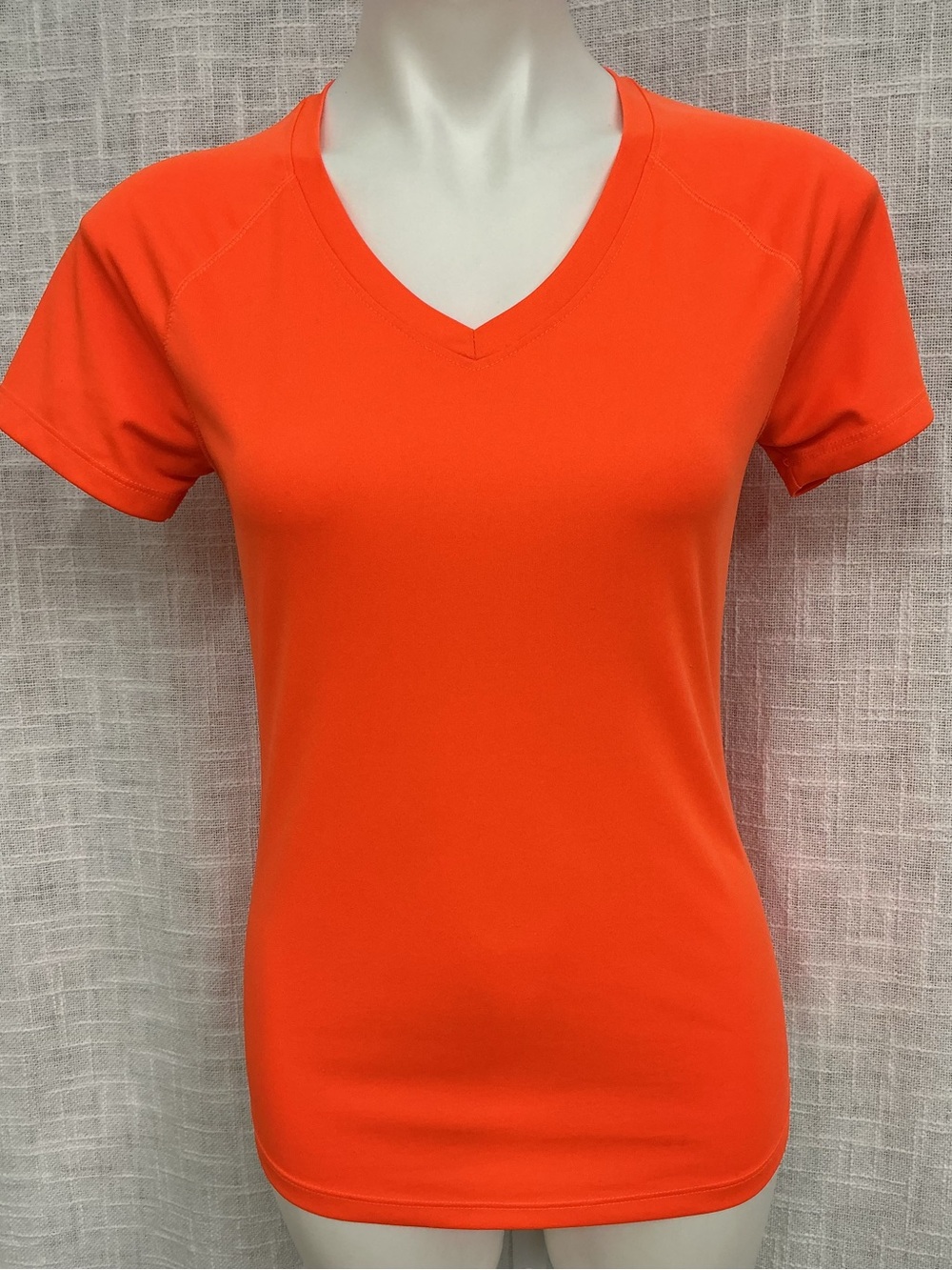 Danskin Now Women’s V-Neck Performance T-Shirt - Orange
